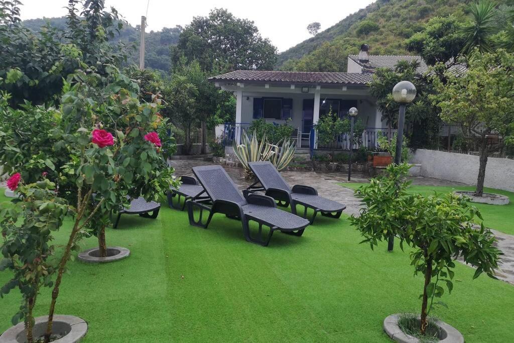 Villa Cilento Mare, Bellissima Con Ampio Giardino Capitello Exterior foto